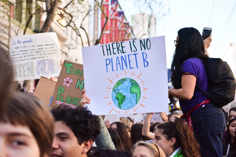 people protesting for better climate change policies