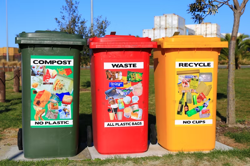 three-tired waste system