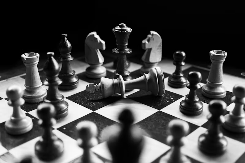 black and white chessboard