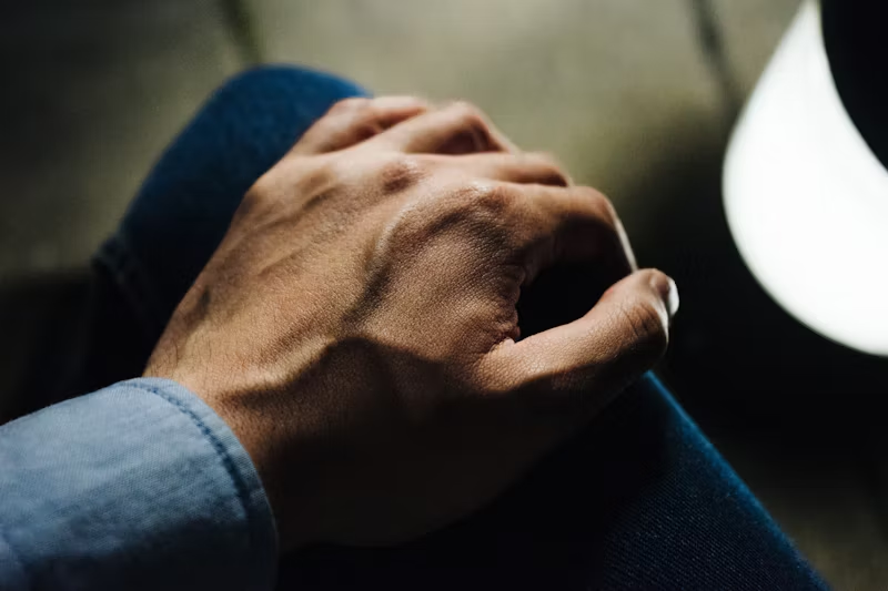 visible veins in a hand