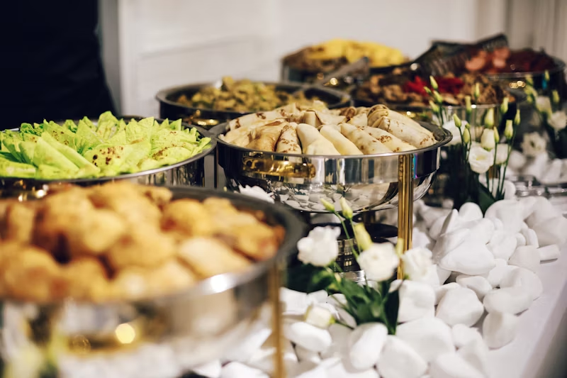 a catered feast