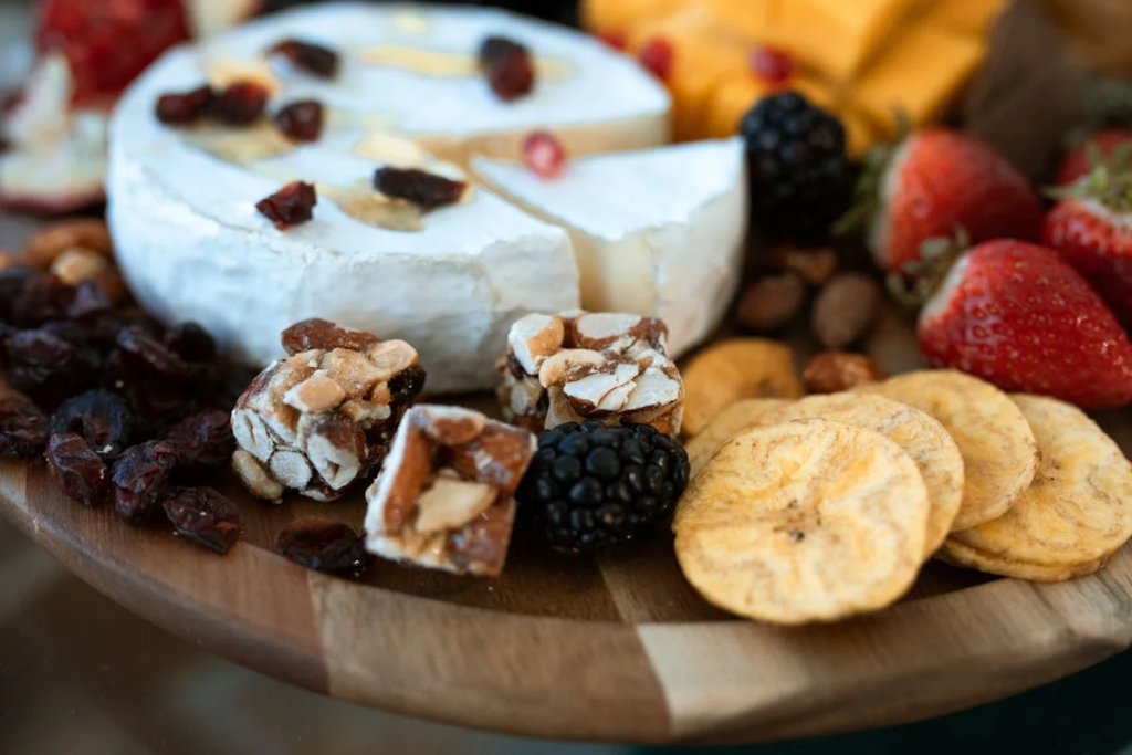 raisins on a breakfast charcuterie board