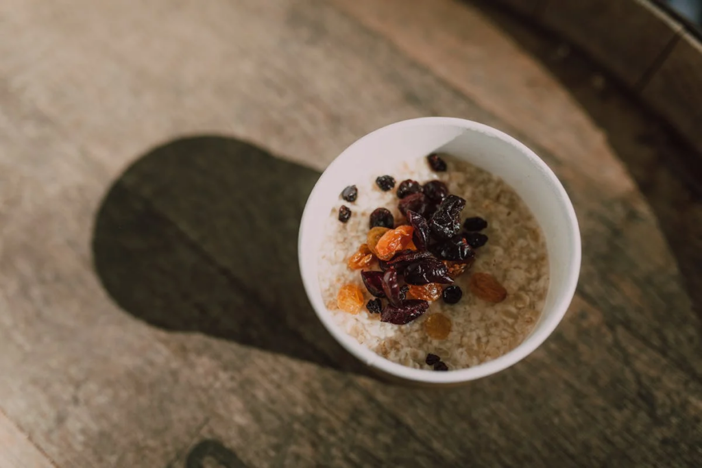 raisins on oatmeal