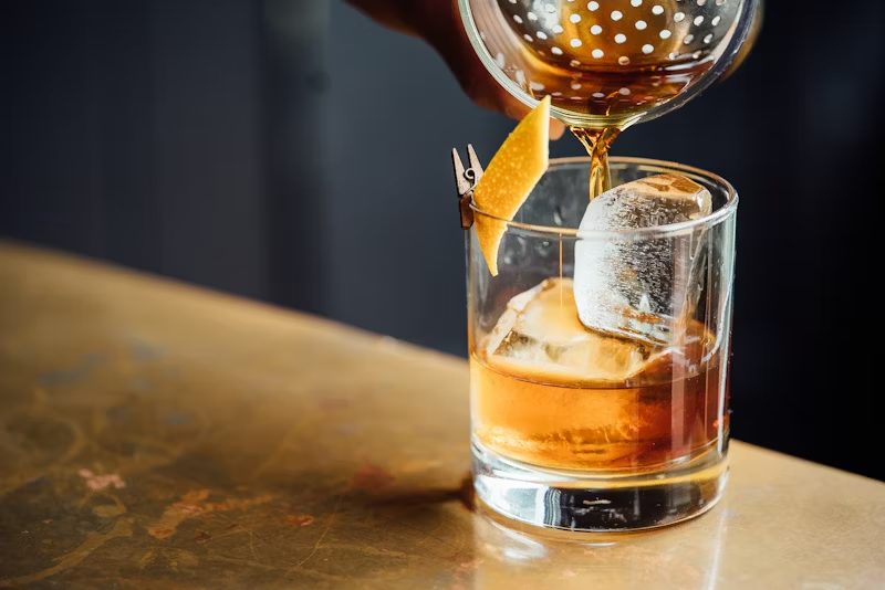 A old fashioned on the rocks