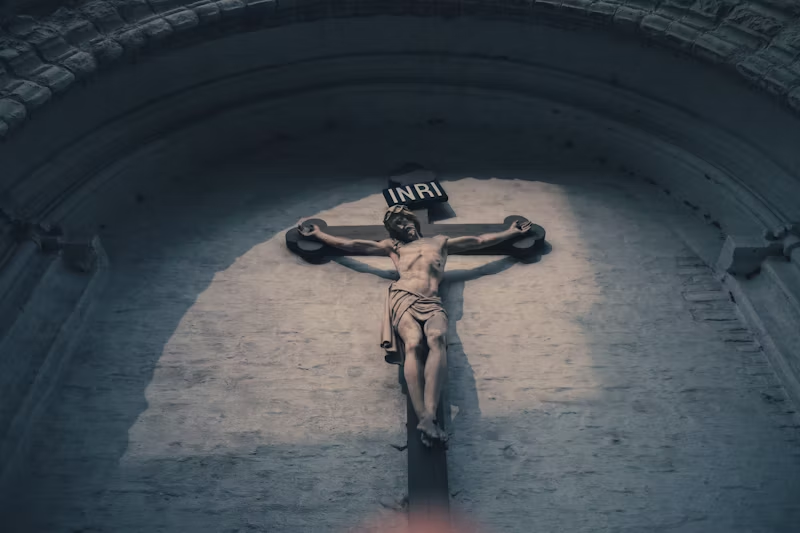Jesus on a cross