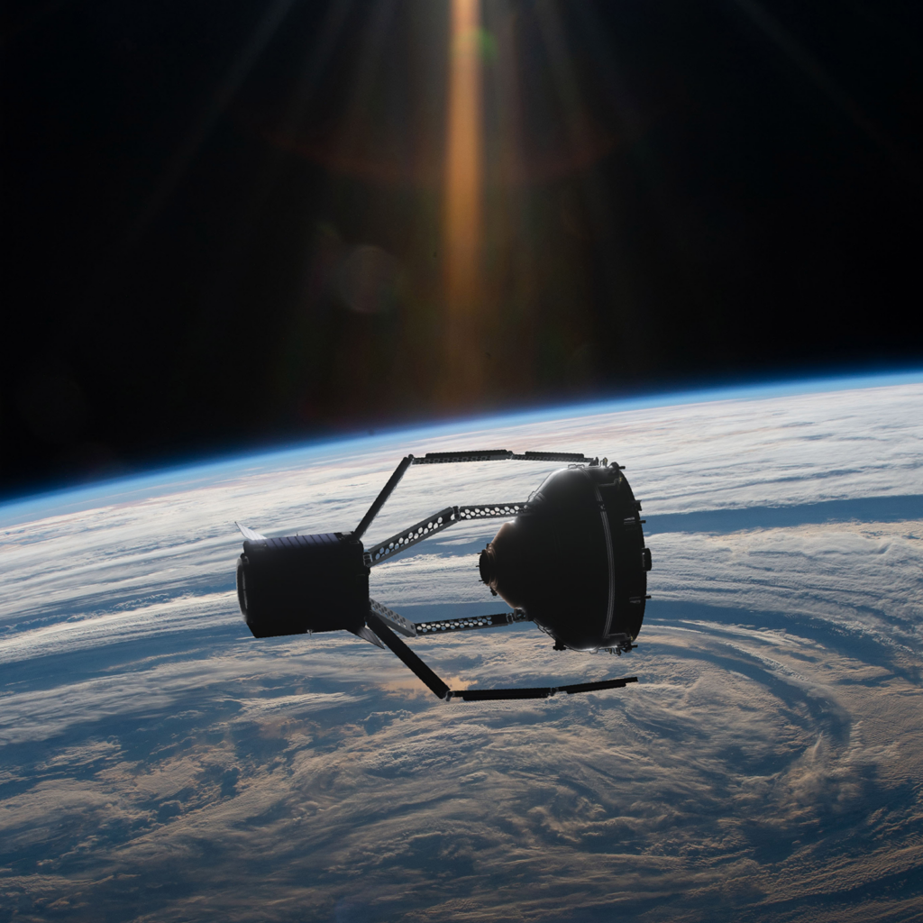 The European Space Agency and ClearSpace of Switzerland are targeting 2026 for a debris removal mission, in which a long-discarded payload adapter, at right in this illustration, will be grappled by a ClearSpace-made spacecraft equipped with an ESA-developed robotic arm.