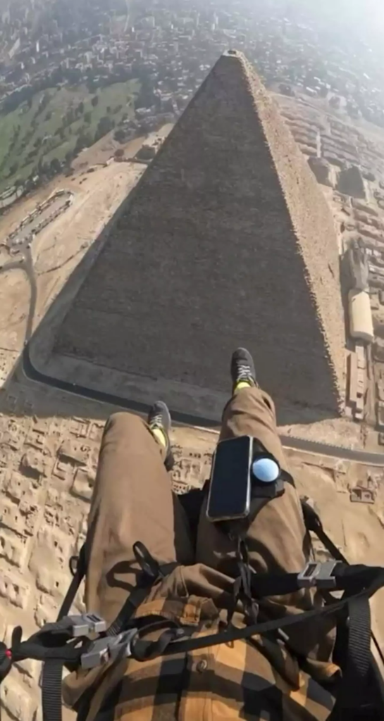 If you're going to visit the Great Pyramid of Giza then you might as well visit it in style 