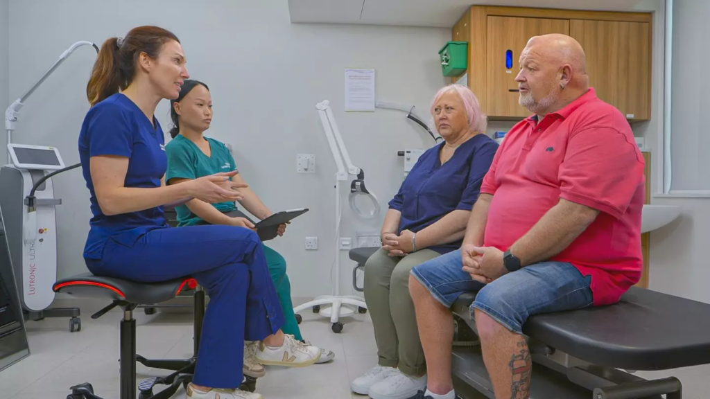 Clyde and Caroline visited Dr Emma Craythorne about the 30-year-old lump 