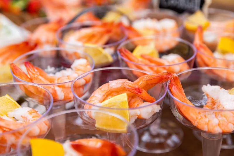 cupped shrimp cocktails