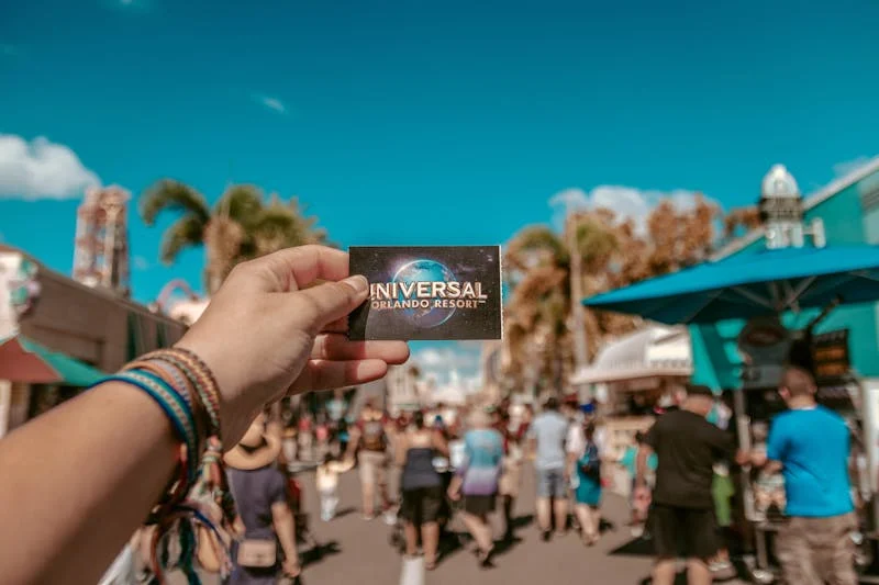 person at Universal Studios in Florida