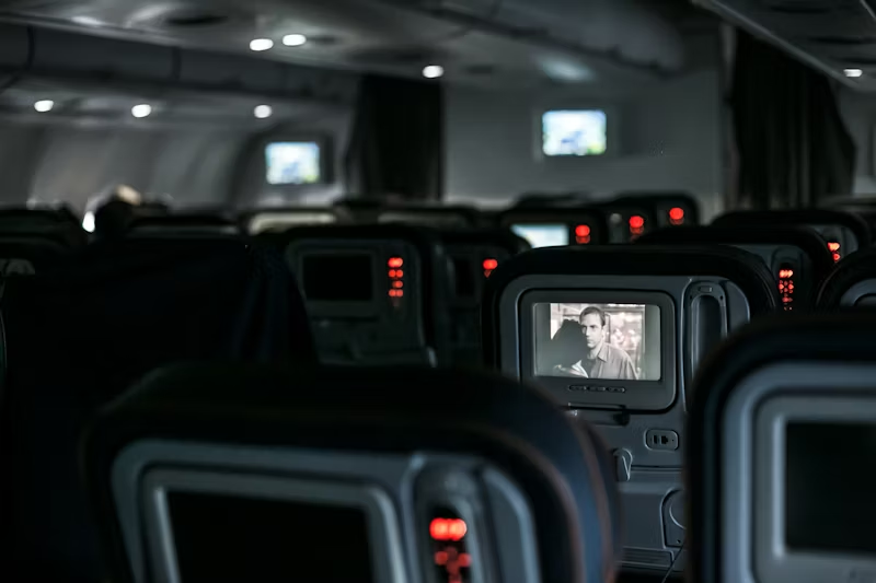 seats in an airplane