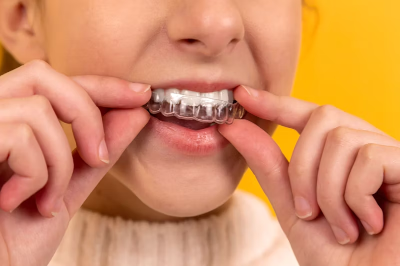 putting Invisalign in