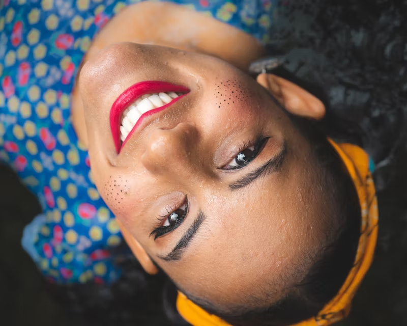 woman with a bright smile