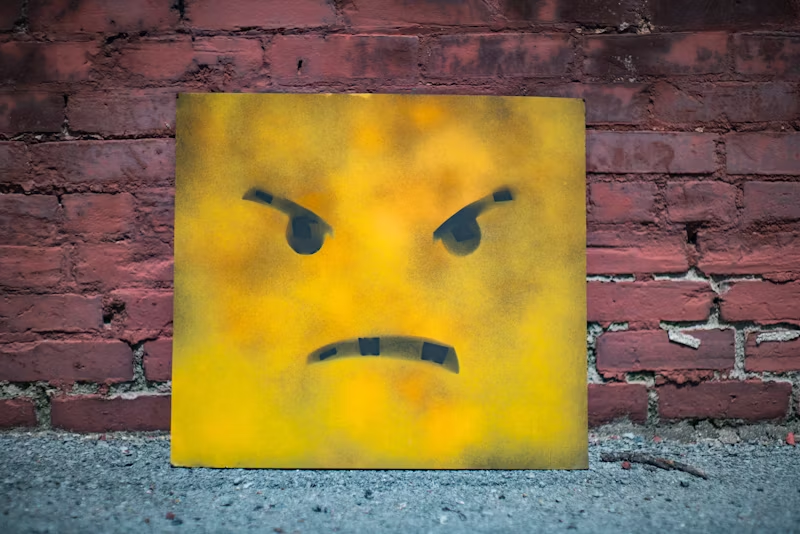 sign of a face that is frustrated