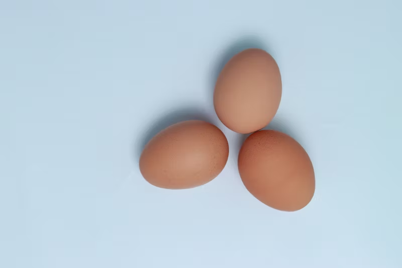 three eggs