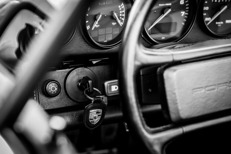 a car with keyed ignition still