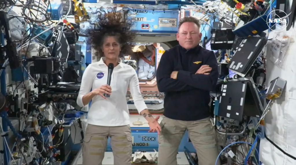 NASA is monitoring the body mass of stranded astronaut Butch Wilmore during his extended stay on the International Space Station.