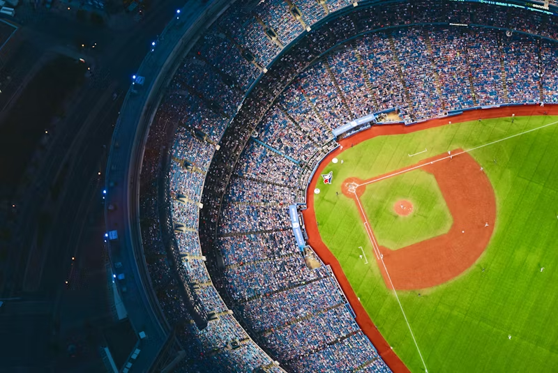 a baseball stadium