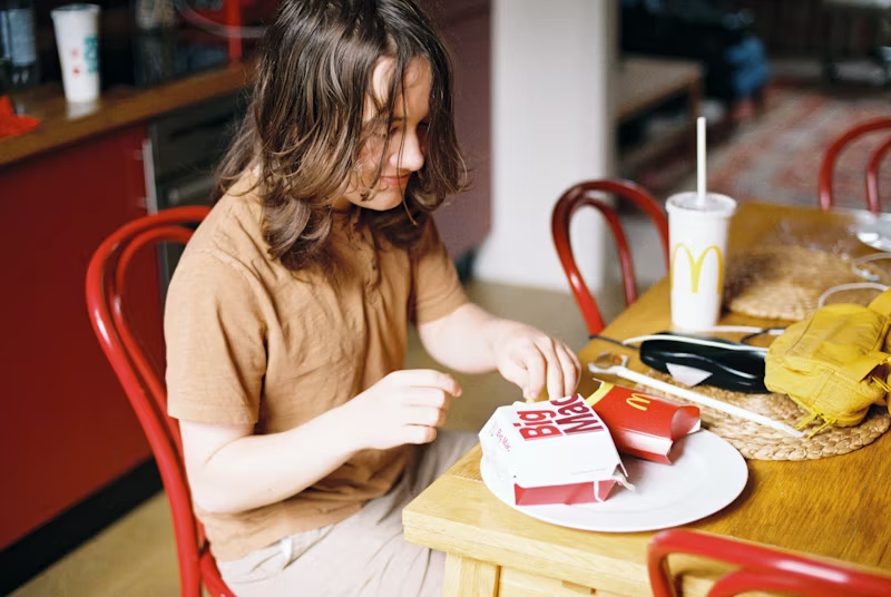 person with a Big Mac