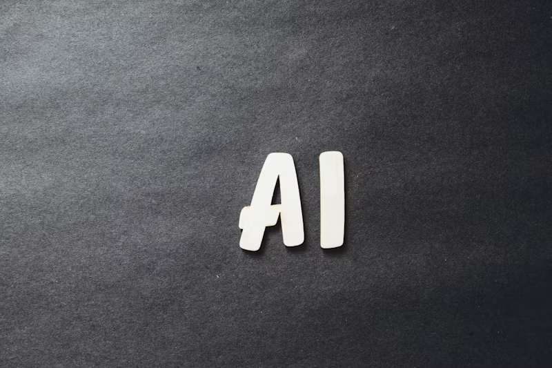 AI white letters on black