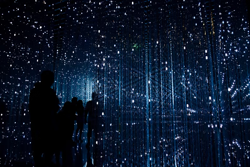 a futuristic corridor