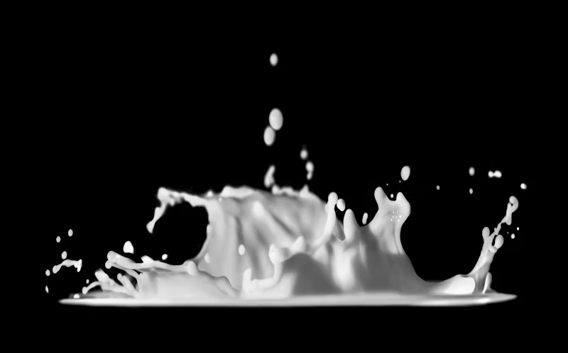 a milk splash 