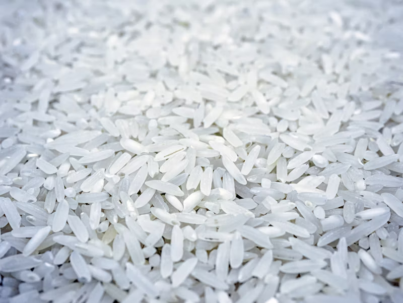 white rice, uncooked