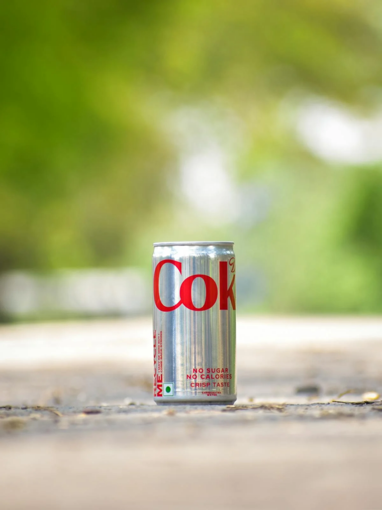 a can of diet coke
