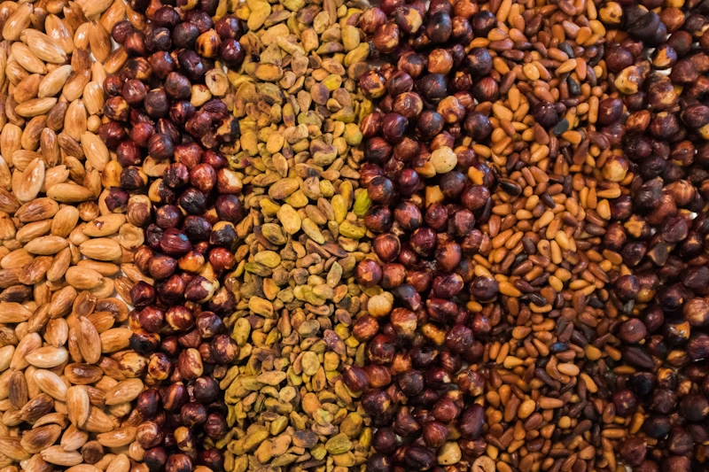 assorted nuts and seeds