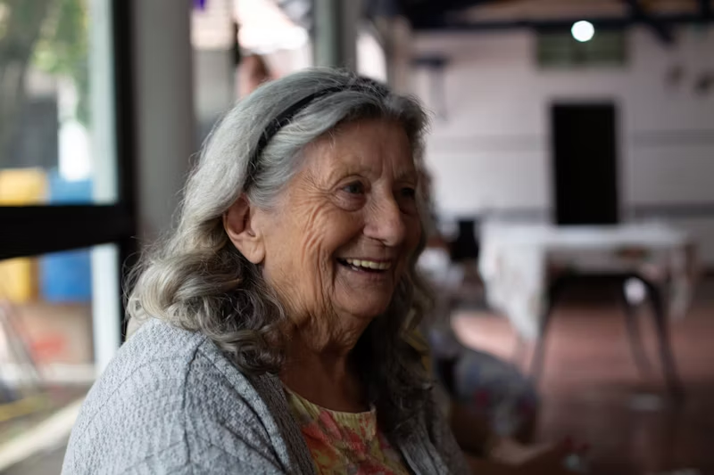 smiling older woman
