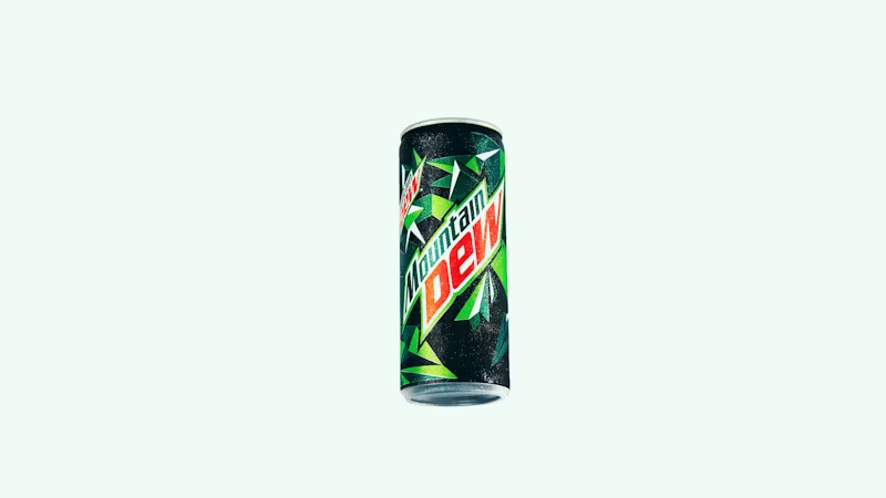 a can of mountain dew