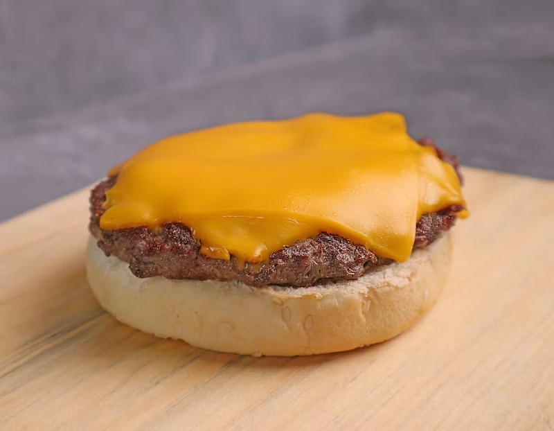 American cheese on a burger