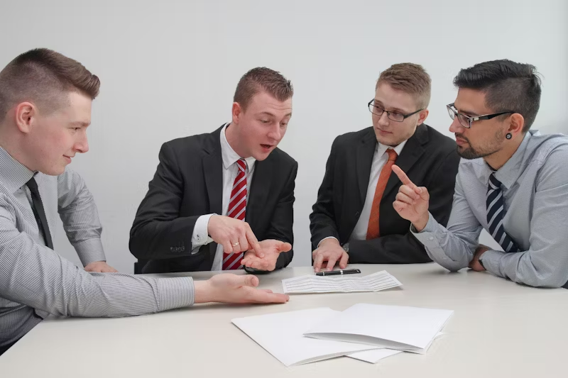 a heated workplace discussion 