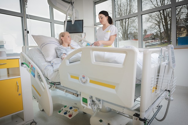 woman in hospital
