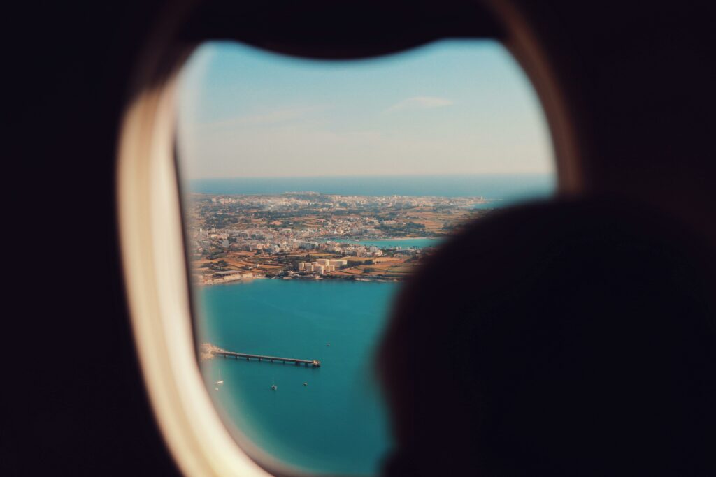 beautiful view from an airline