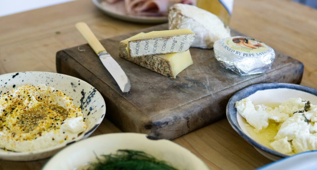 butter and cheese 