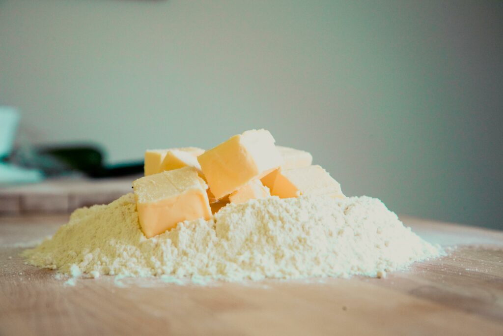 butter and flour 