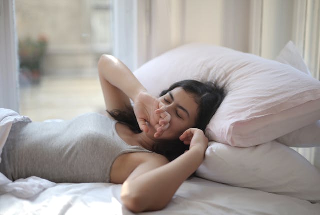 woman in bed
