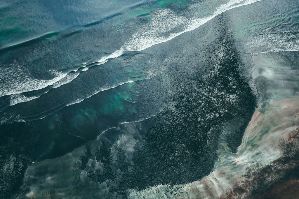 Image from Google Earth of a sea