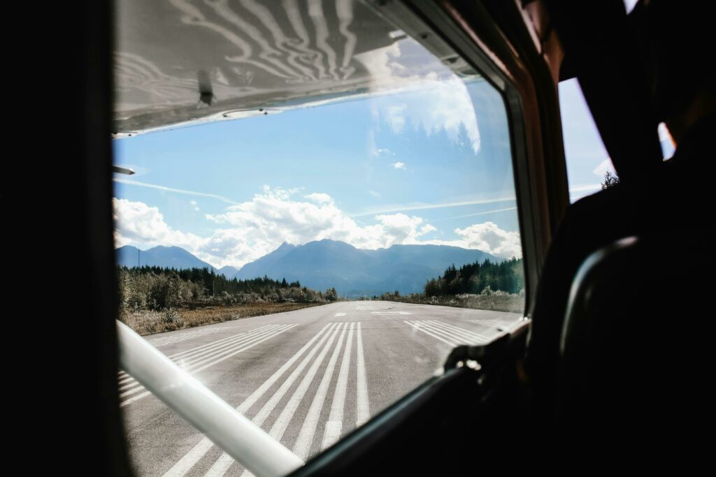 scenic view from an airline