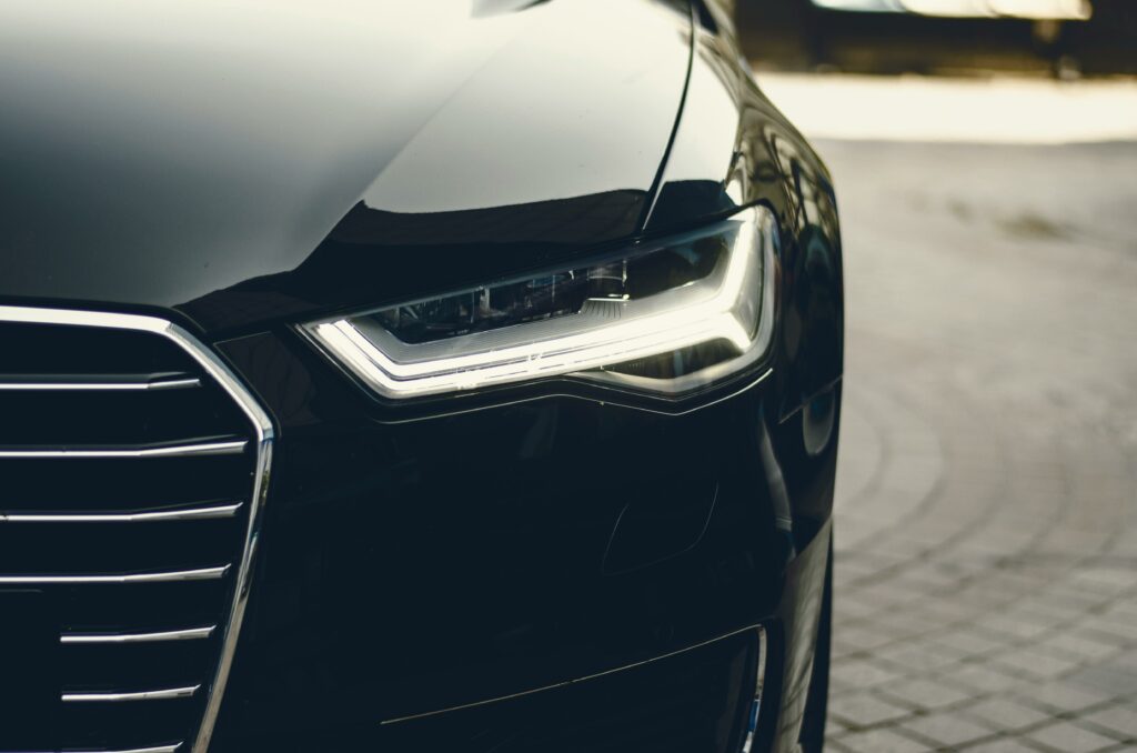 black luxury car