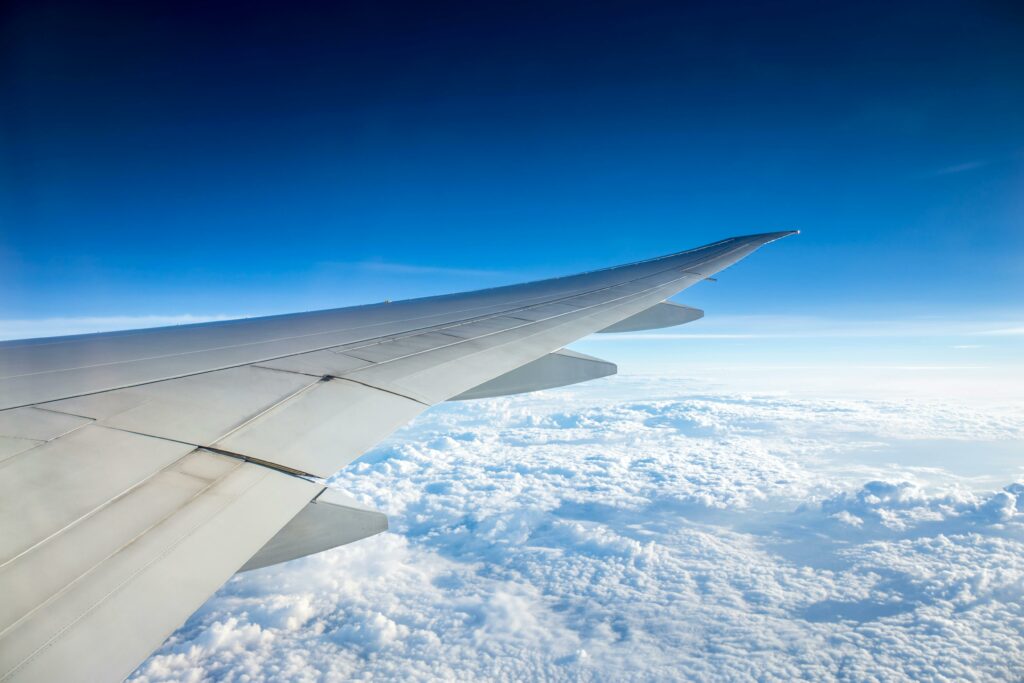 natural view from an airline