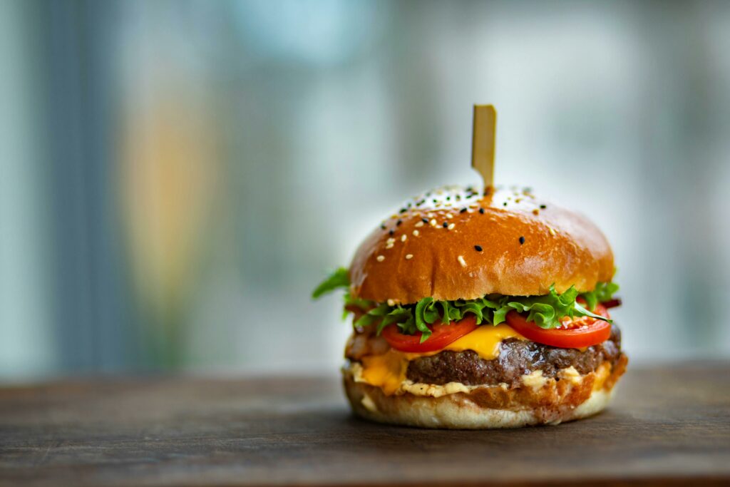 a cheeseburger 
