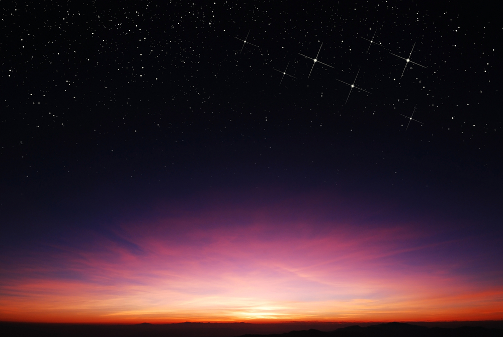 sunset sky star background light sunrise nature for design