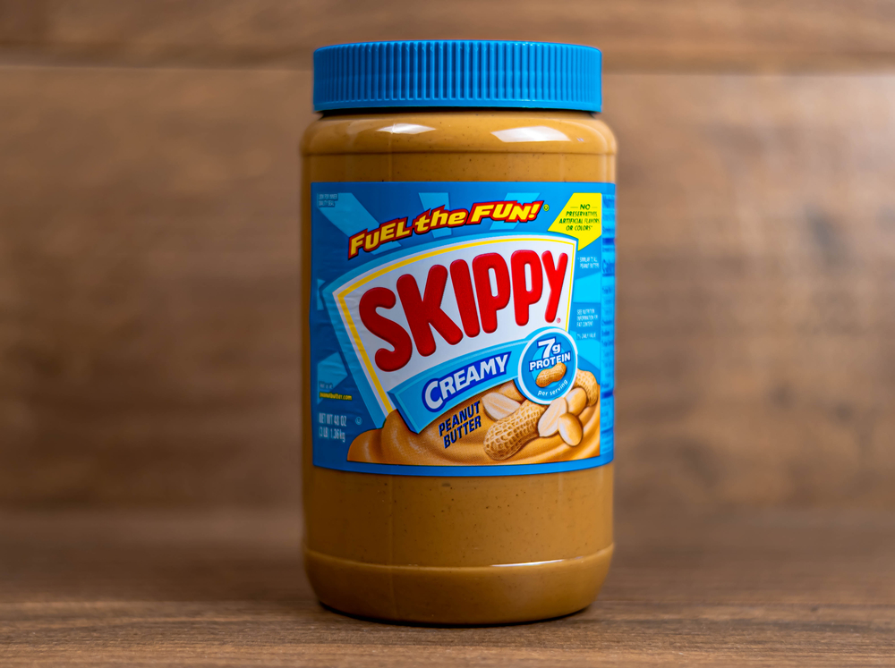 Henderson,NV/USA - 07/29/2020: Jar of Creamy Skippy Peanut Butter. Skippy is a brand of peanut butter manufactured in the United States and China, first sold in 1932.
