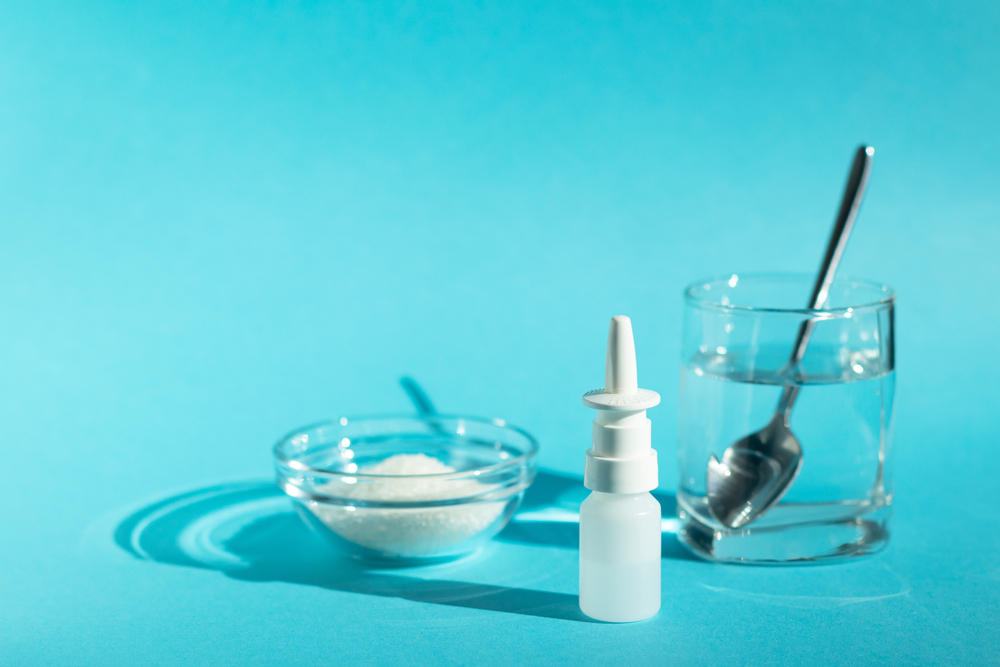 Salt and water for nasal wash solution, nasal spray. Treatment of viral and colds.
