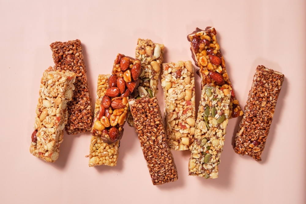 Energy bars - snack for healthy still life
