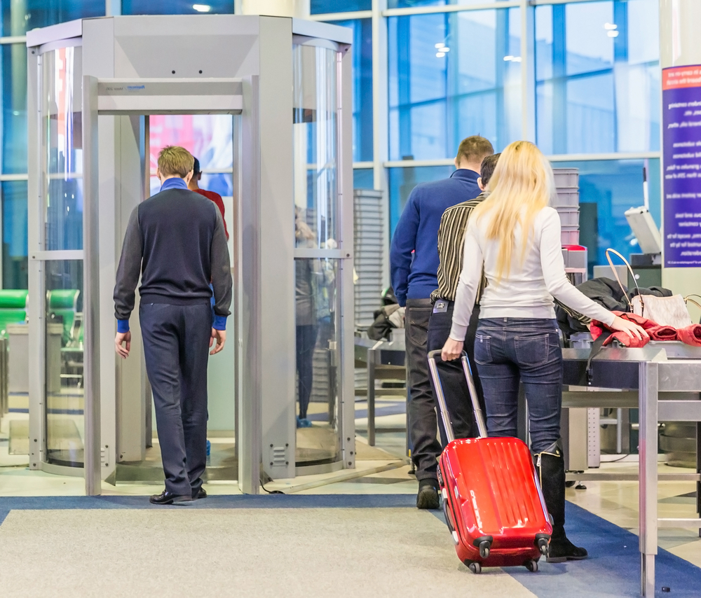 MOSCOW - NOVEMBER 23, 2013: people in the hall of the airport Domodedovo November 23, 2014 in Moscow. Domodedovo airport - the largest and modern airport of Russia