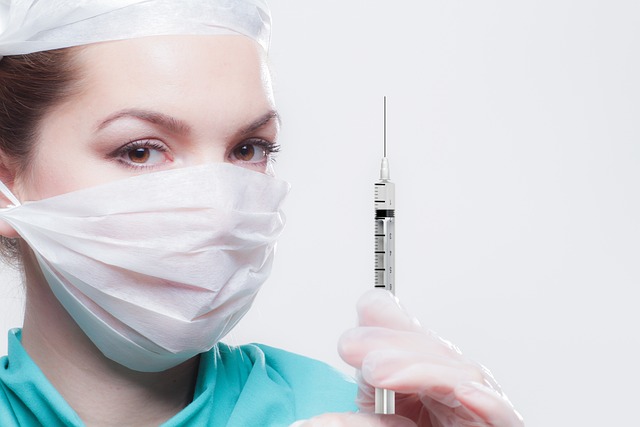 nurse with syringe