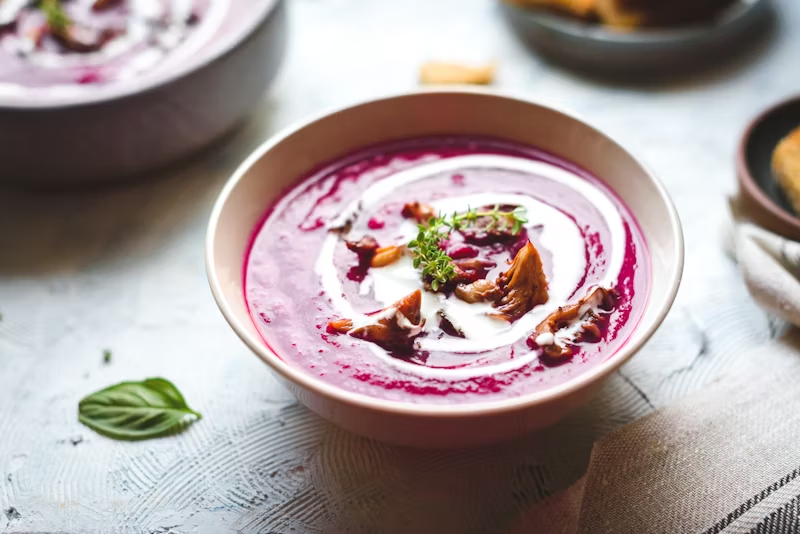thick beetroot soup